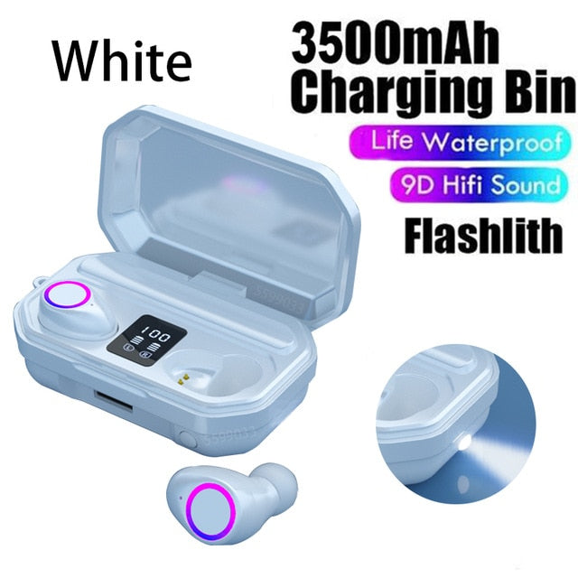 3500mAh Wireless Headphones Touch Control Bluetooth 5.0 Earphones Earbuds TWS Sport Headset Noise Cancel LED Display Waterproof