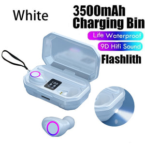 3500mAh Wireless Headphones Touch Control Bluetooth 5.0 Earphones Earbuds TWS Sport Headset Noise Cancel LED Display Waterproof